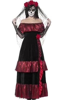 Adult Day Of The Dead Bride Fancy Dress Costume • £54.99