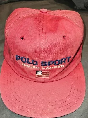Vintage Ralph Lauren Polo Sport Hat Wide Bill ! • $50