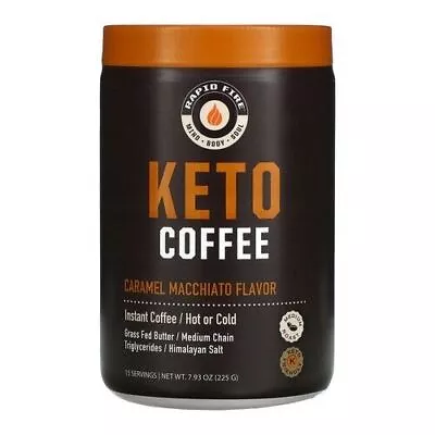 Keto Coffee Caramel Macchiato 7.93 Oz By Rapid Fire • $17.80