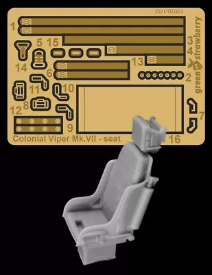 Greenstrawberry 1/32 Colonial Viper Mk.VII Seats For Revell/Moebius Model • $20.88