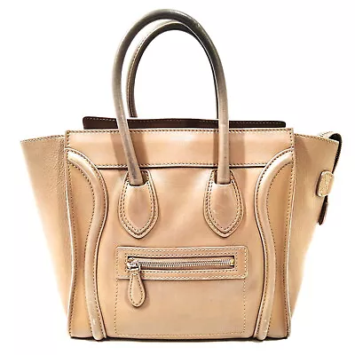 CELINE Hand Bag  Brown Leather 1179534 • $6.50