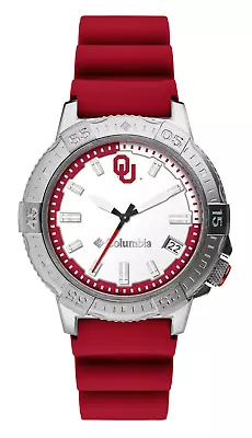 Columbia Mens Peak Patrol Oklahoma Sooners OU Crimson Watch 45MM CSC03-012 • $44.99