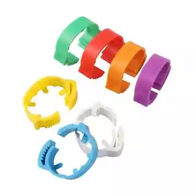 £4.69 • Buy 7 Adjustable Poultry Leg Rings 20 - 24mm  For Large Chicken Ducks Geese Turkey