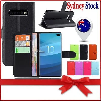 For Samsung Galaxy S10 S10+ Plus S10e Wallet Leather Magnetic Flip Case Cover • $7.99
