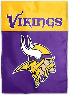 Minnesota Vikings Premium Garden Flag Banner Double Sided 13x18 Inch • $16.79