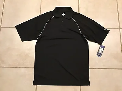 Mizuno DRYLITE Men's Small Polo Shirt Black NWT Baseball Textured Lightweight • $21.99