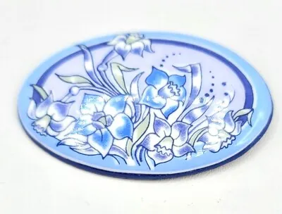 Michaela Frey Porcelain Painted Lily Brooch Pin • $32.99