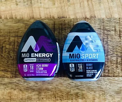 MiO Energy Açaí Berry Storm + MIO Sport Berry Blast (2 Bottles Total) 48 Shots • $5.99