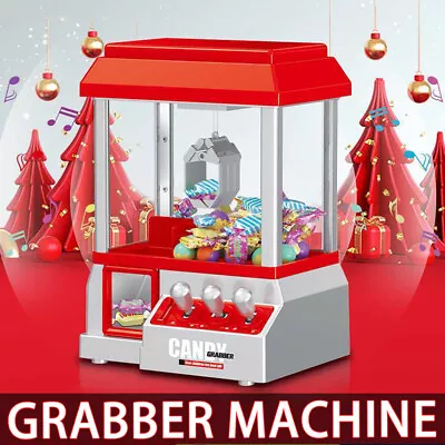 Mini Candy Grabber Carnival Claw Machine Vending Arcade Prize Game Kids Toy Coin • $47.99