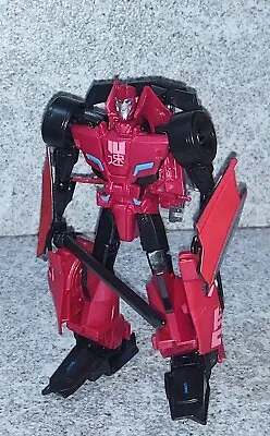 Transformers Robots In Disguise SIDESWIPE Complete Warrior Rid 2015 Figure • $28.95