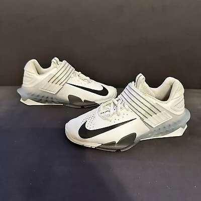 Nike Savaleos White Black Iron Grey CV5708-100 Weightlifting Shoes - Size Men 5 • $85