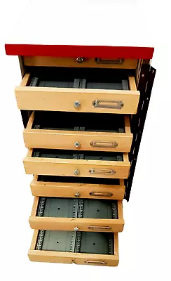 New Wooden Microscope Slide Storage Cabinet For 1000 Slides With Lock • $222.50