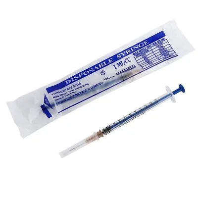 10pcs With Cap Needle 1ml Syringe FtQ Tip Needle Syringes Blunt Protective • $7.92