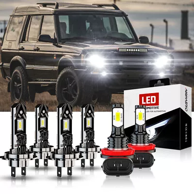 For Land Rover Discovery 2003-2004 Led Headlight High-Low Fog Light Bulbs 6000K • $69.99