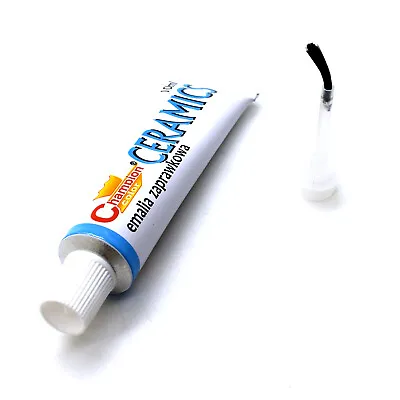 White Enamel Touch Up Paint Chip Repair Washing Machine Bath Fridge With Brush • £3.98