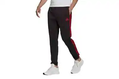 $49.99 • Buy Adidas Men's 3 Stripe Tech Pants (Black/Scarlet, Size M)