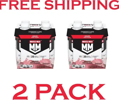 Muscle Milk Genuine Protein Shake Strawberries 'n Crème 11 Fl Oz 8ct • $16.20