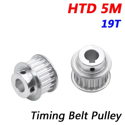 5M Timing Belt Pulleys 19T Through Bore Or Keyway With Steps For CNC 3D Printer • $47.79