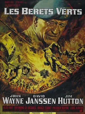 The Green Berets (1968)  John Wayne Movie Poster Print  • $6.39