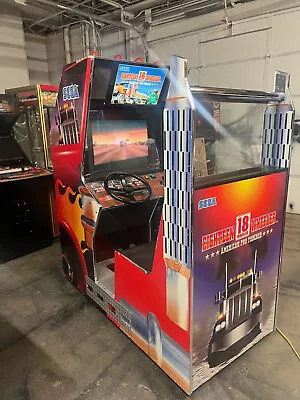 EIGHTEEN WHEELER ARCADE MACHINE By SEGA 2000 (Excellent Condition) *RARE* • $3659