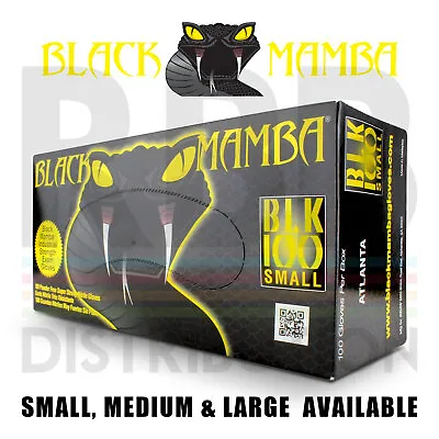$28.54 • Buy Black Mamba Gloves Workshop Nitrile Glove Box Of 100, Small, Medium, Large