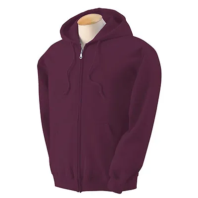 Men's Solid Full Zip Up Hoodie Classic Hooded Zipper Sweatshirt Cotton Unisex  • $27.98