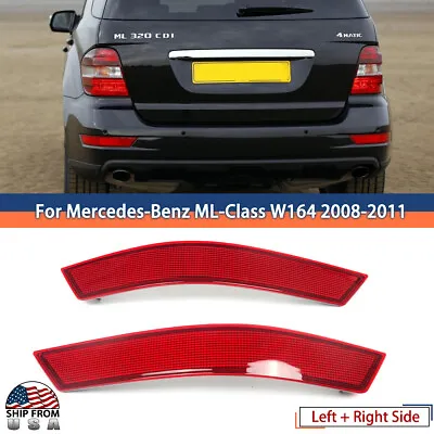 LH+RH Rear Bumper Reflector Light For Mercedes-Benz W164 ML350 ML550 2008-2011 • $28.99