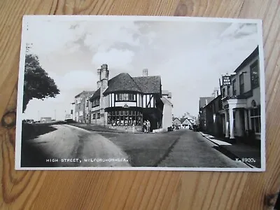 Postcard Of High Street Milford-on-Sea K8900 (RP 1959 Posted) • £3.99