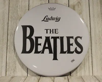 The Beatles Tin Sign Metal Poster Bass Drum Drumhead Style Replica • $14.97