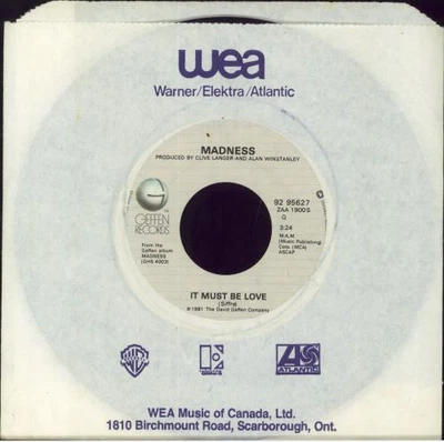 £15.95 • Buy Madness 7  Vinyl Single Record It Must Be Love Canadian