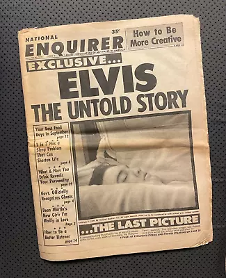 National Enquirer September 6 1977 -  ELVIS The Untold Story The Last Picture  • $14.99