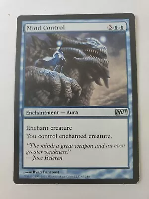 MTG Magic The Gathering Card Mind Control Enchantment Aura Blue M11  • $7.95