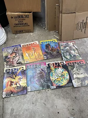 Vintage Epic The Marvel Magazines Of Adult Fantasy  Lot Of 8 Good Condition. • $49.99