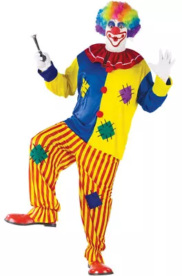 Circus Clown Big Top Clown Adult Plus Size Halloween Costume • $25.24