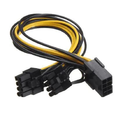 £5.99 • Buy PCI-e Power Y Splitter GPU Cable PCIE PCI Express 6/8 Pin Female To Dual 8 Pin