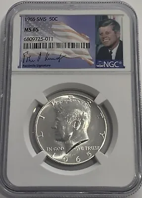 1965 Sms Ngc Ms65 Kennedy Half Dollar 50c Special Mint Set Uncirculated • $19.95