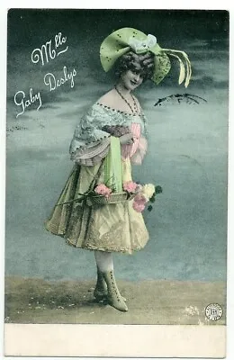 GABY DESLYS French Singer THEATRE Music Hall POSTED Paris 1906 • £8