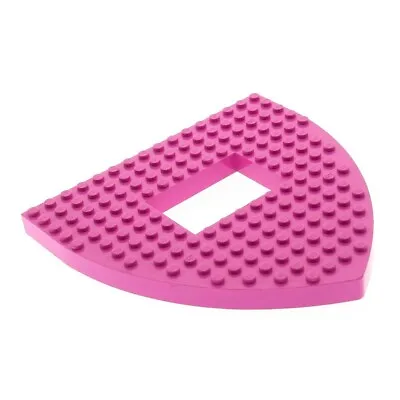 1x LEGO Boat Bow Deck Dark Pink 16x16x1 Neckline Set 5848 30216 • $2.26