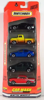 Matchbox Mattel Wheels Car Wash 5 Pack Mustang BMW 57 Chevy 56 Ford Mercedes • $23.85