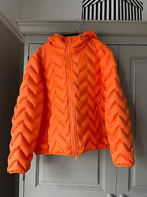 Ladies Size 16 Marc Cain Orange Puffer Jacket • £120