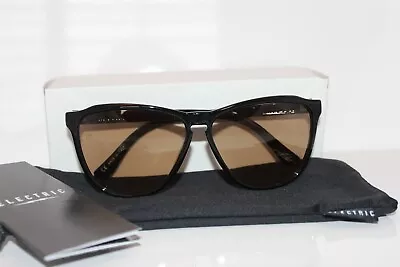 NEW IN BOX Electric Sunglasses Encelia Gloss Black/VERY LIGHT BROWN • $50
