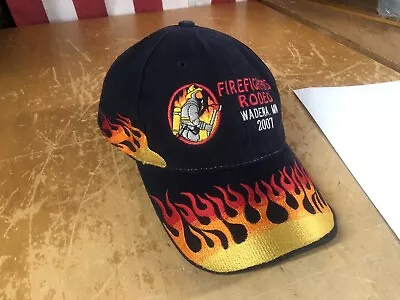 Firefighter Rodeo Cap Hat Fireman Flames Fire 🔥 2007 Wadena MN One Size • $17.50