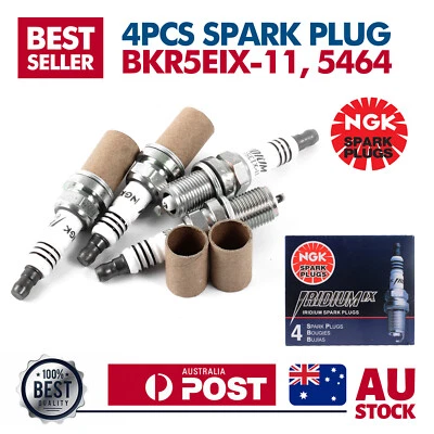 4 X NGK IRIDIUM SPARK PLUGS BKR5EIX-11 5464 For Toyota Corolla ZZE122R 1ZZFE • $90.19