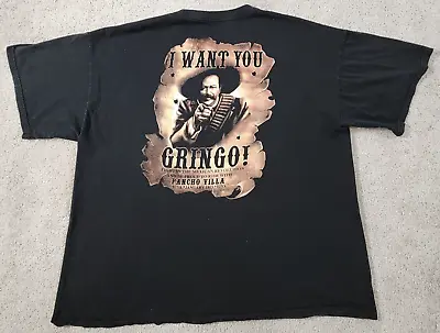 Pancho Villa T-shirt Fight In The Mexican Revolution I Want You Black XL • $6.99