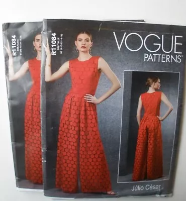 Vogue Sewing Patterns~V1806/R11084 Misses Jumpsuit Sz 8-16 Or 16-24 Uncut • $7.99