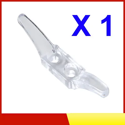 CLEAR Cleat Hook For Roman Corded Blind Curtains Washing Line Plastic Hooks • £2.49