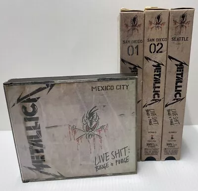 Metallica: Live Shit Binge & Purge: Seattle San Diego VHS And CD Set • $30