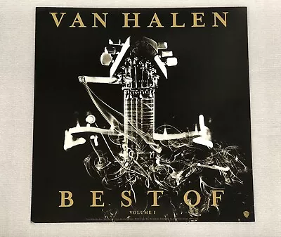 Vintage 1996 Record 2-Sided Promo Poster Flat: Van Halen 'Best Of Volume 1' EUC! • $10