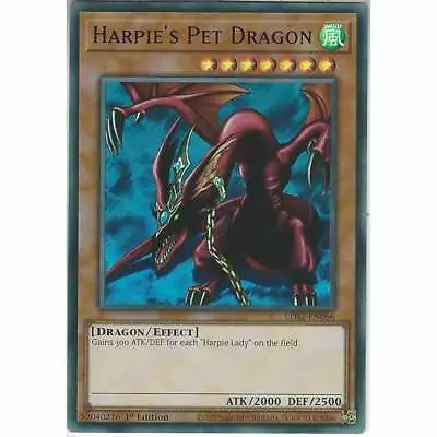 LDS2-EN066-P Harpie's Pet Dragon | Purple Ultra Rare 1st Edition | YuGiOh Card • £1.40