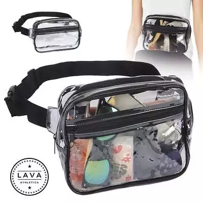 Fanny Clear Pack Men Women Waist Pouch Belt Bag Outdoor Sports Stadium Security • $9.30